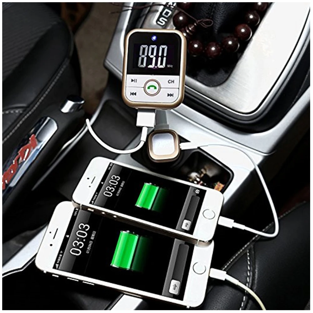 Lonleap Новый Беспроводной Bluetooth Aux автомобильный FM USB передатчик Зарядное