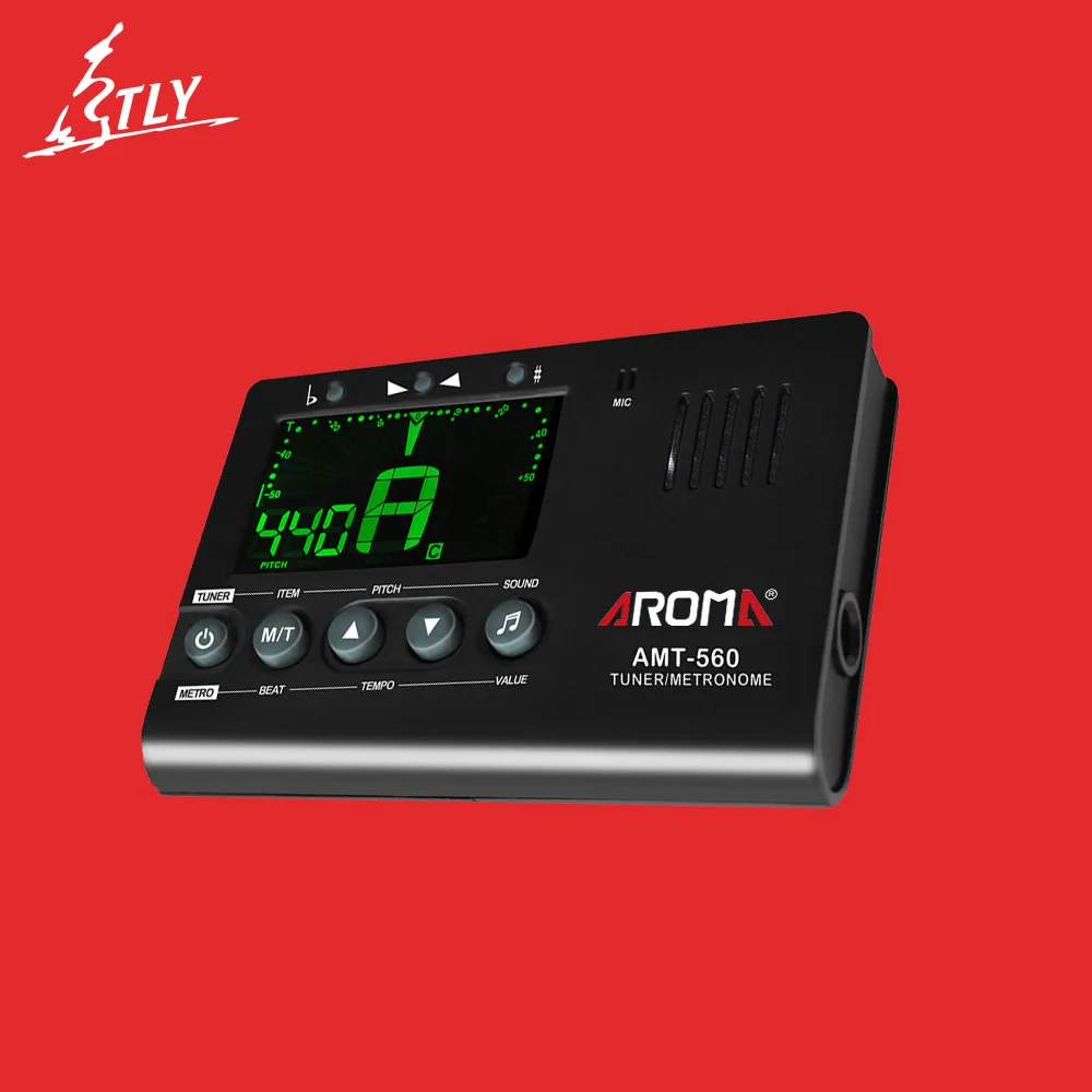 Арома AMT 560 гитарный тюнер Встроенный микрофон Электрический метроном с функцией