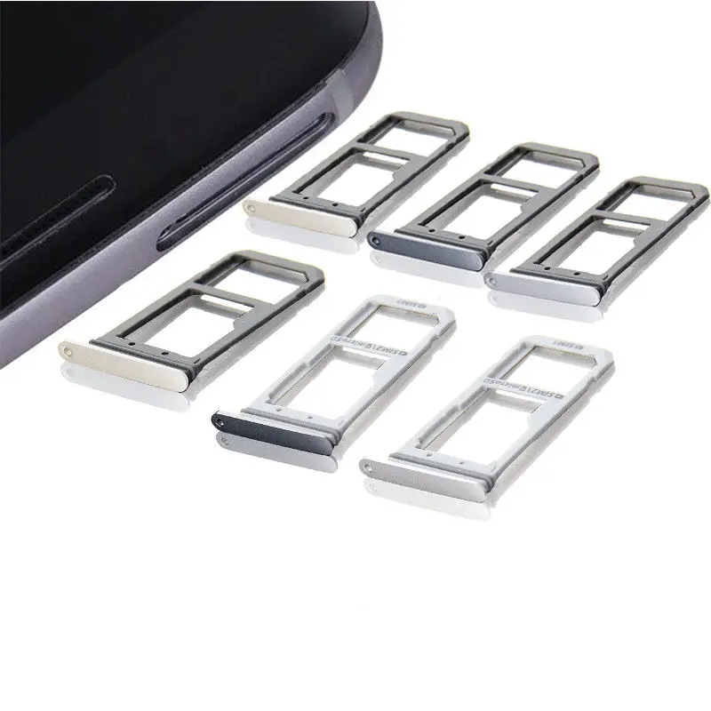 Одна карта Sim + держатель MicroSD слот для Samsung Galaxy S7 Edge G935|Корпусы и рамки мобильных