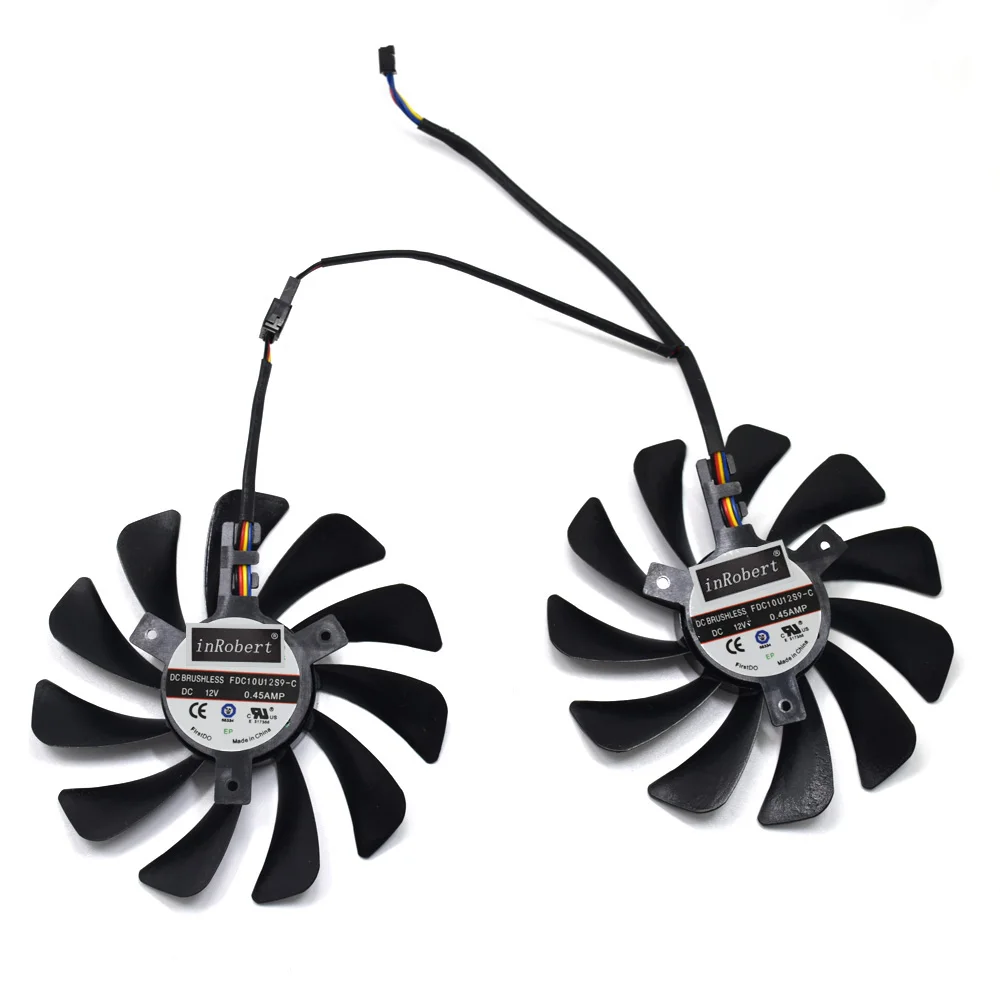 95 мм CF1010U12S FDC10U12S9-C 4pin XFX его RX580 охлаждающий вентилятор GPU заменить для XFX RX570 RX580 RX560D RX 580 8G RX Vega 56