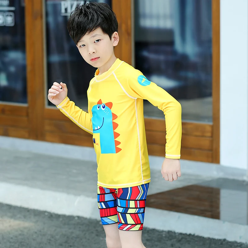 Купальный костюм для мальчиков Рашгард комплект из 2 предметов с длинными