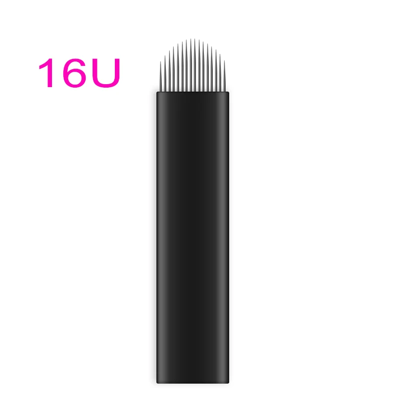 Лезвия для тату шт. 0,18 мм 500 Agulhas Ламина Para Tebori Flex Microblading Вышивка крестом иглы 12 14 16 18 U шпильки форма для ручная ручка для бровей