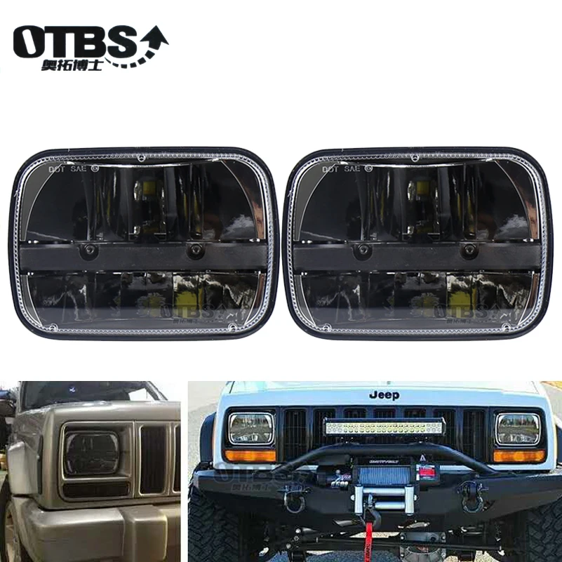 Прямоугольные светодиодсветодиодный фары дальнего света OTBS 5 дюймов X 7