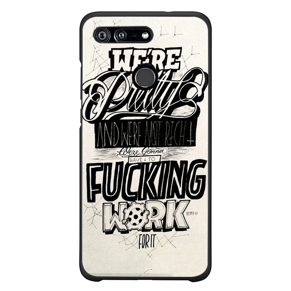 Soft TPU Phone Case for Huawei Nova 3 Black Silicone Cover Honor 7c 7a pro 10 Lite 8x Y6 3i Back Cases |