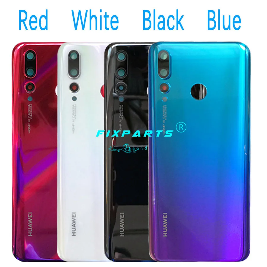 Оригинальный корпус для HUAWEi Nova 4 задняя крышка батарейного отсека объектив в