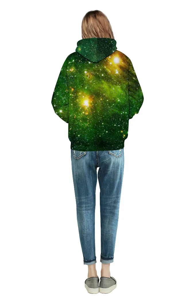 Кофты Для мужчин/Для женщин Толстовки пространство Galaxy 3D принт звезды осень-зима