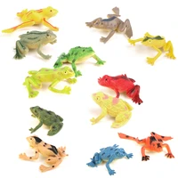 12pcs plastic small frog figures simulation decoration kids toy colorful home decorative birthday gift baby toy for child adults