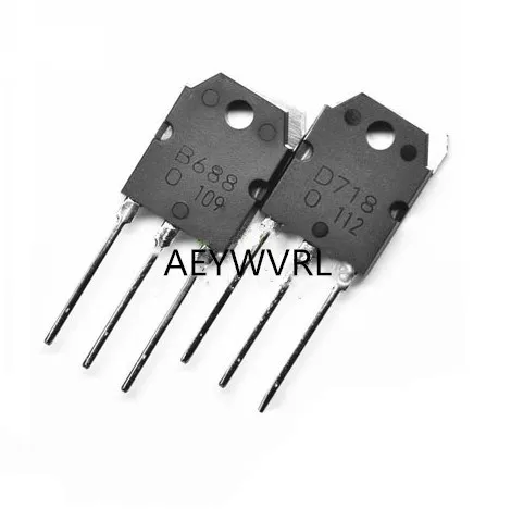 10 пар транзисторов 2SD718 и 2SB688 (10 шт. x D718 + B688)|2sd718 transistor|2sb688 2sd718d718 b688 |
