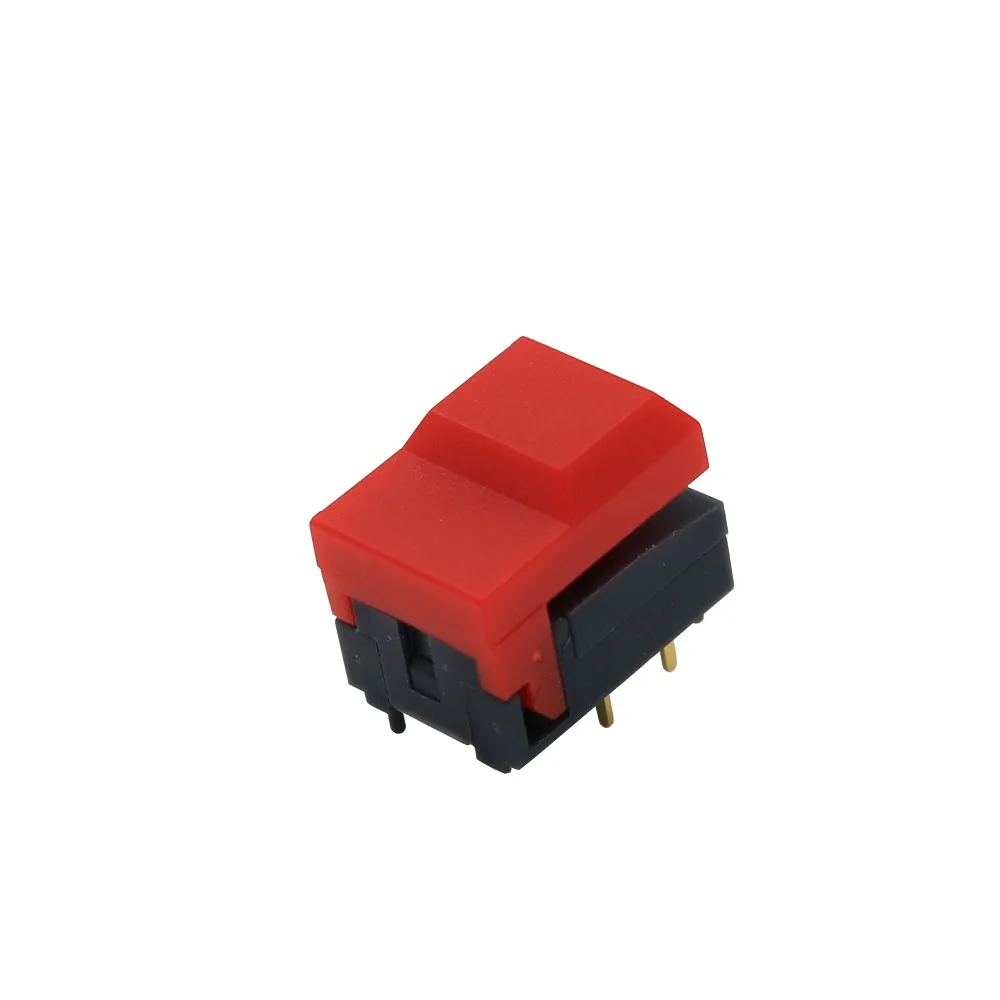 10 шт. PB86-A0 4Pin мгновенный SPDT PCB крепление квадратный кнопочный такт переключатель для сценического управления оборудования