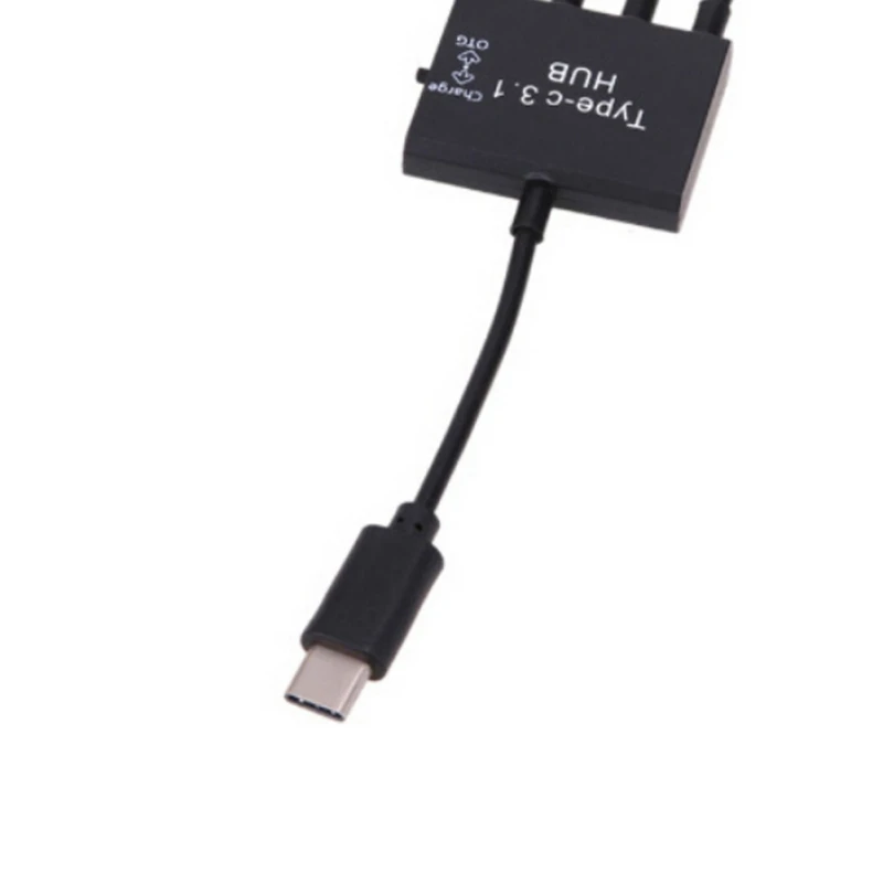 4-в-1 Type-C к Micro USB OTG концентратор с источником питания Type C Многофункциональный