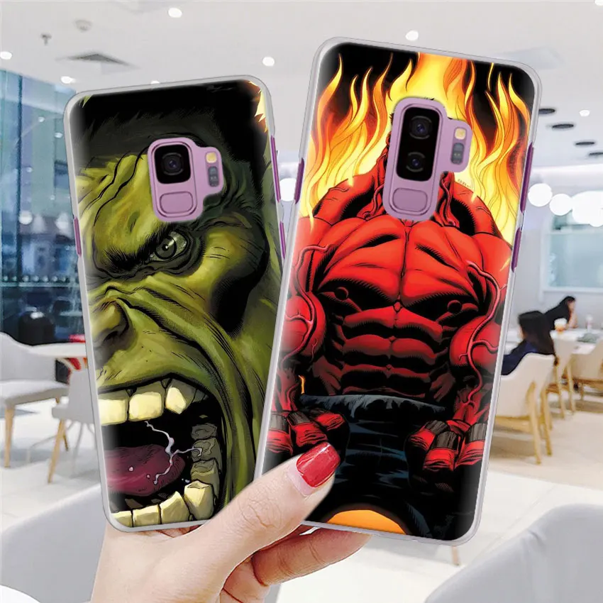 Комикс, супергерой "Халк", "крашеный чехол для телефона для samsung Galaxy S10e S10 плюс S7 S8 S9 Plus Note 8 9 M10 M20 M30 жесткий чехол Coque