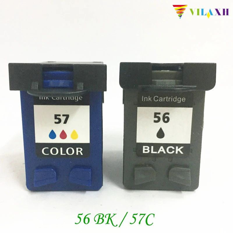 Vilaxh 56 57 совместимый картридж Замена для HP PSC 1350 2110 2310 Deskjet 5150 450CI 9600 9650 F4180 принтер|ink