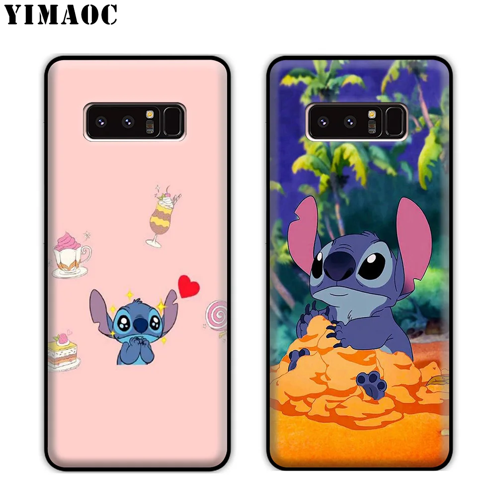 YIMAOC Cartoon Lilo Stitch Soft Silicone Case for Samsung Galaxy Note 10 Plus 9 8 A9 A8 A6 2018 A5 A3 2017 2016 |