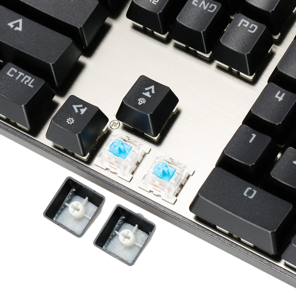 MOTOSPEED CK104 русская английская механическая клавиатура игровая металлическая с 104