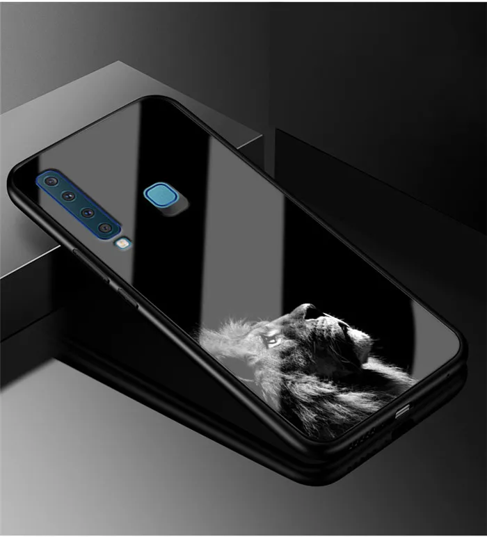 9 A 6,3 A9S для samsung A9 чехол стеклянный жесткий чехол для телефона чехол для samsung Galaxy A9 чехол A 9 9A мягкий силиконовый бампер - Цвет: 9