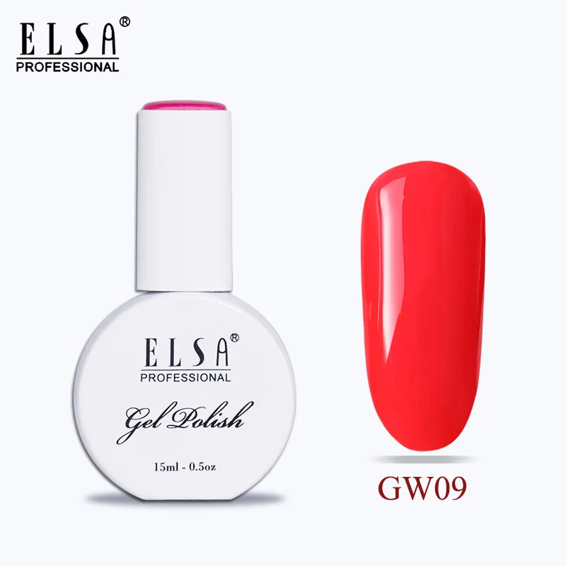 GW09 Elsa 15 мл Гель-лак для ногтей для маникюра Полупостоянный Vernis верхнее покрытие УФ светодиодный Гель-лак замачиваемый для ногтей художественный Гель-лак для ногтей - Цвет: GW09