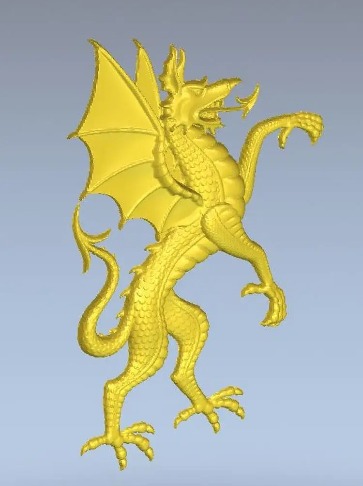 

3d модель, рельеф для ЧПУ в формате STL dragon_1