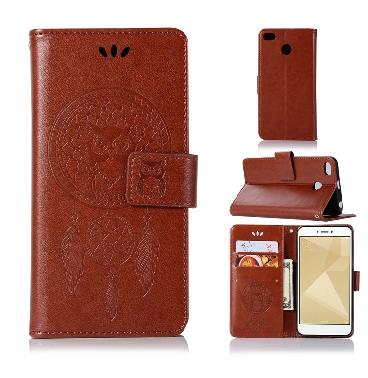 Чехол для телефона Etui для Xiaomi Redmi 4X, Роскошный кожаный бумажник, откидная крышка для Xiomi Hongmi 4X4 X Dual Sim, корпус Capinha