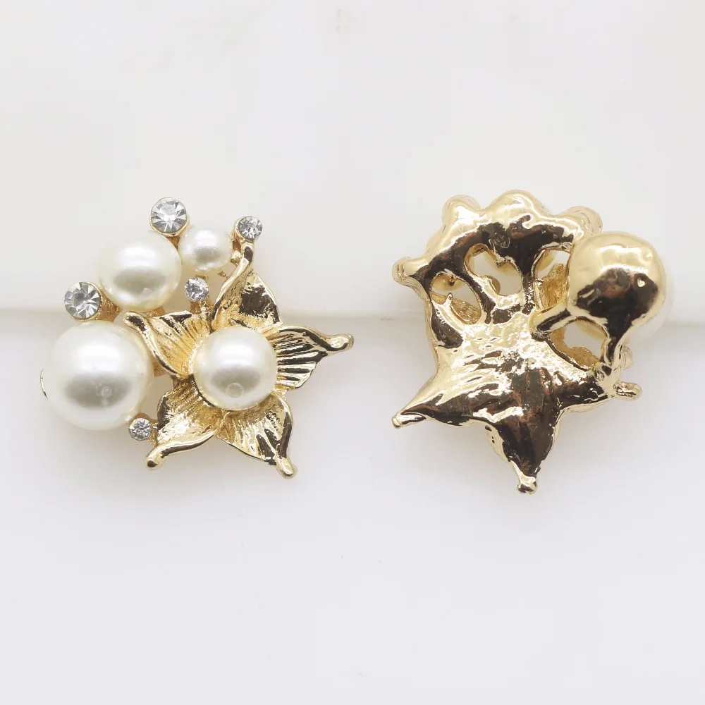 Charm 2018 20mm 10pc Glass Crystal buttons Wedding Decoraation Vintage metal hair flower center scrapbooking DIY Accessories | Дом и сад