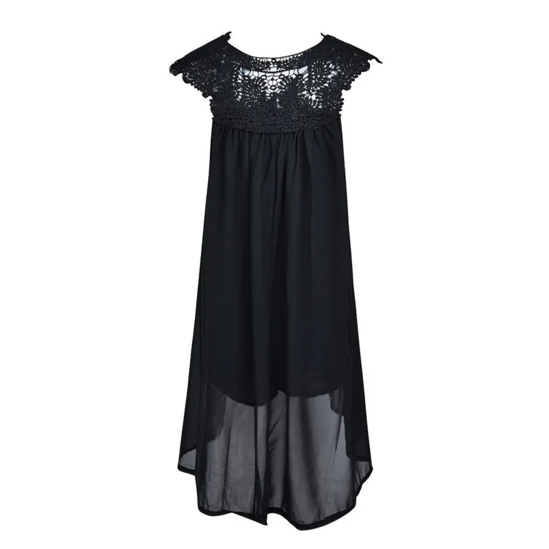 2019 сексуальное шифоновое женское платье летнее повседневное без рукавов