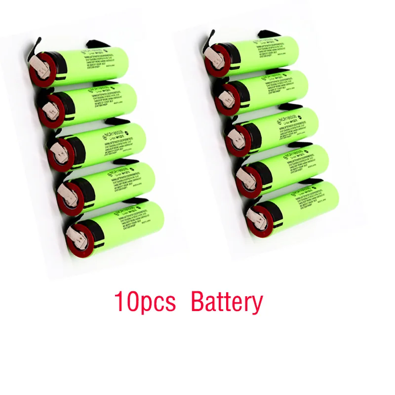10pcs NCR18650B 3,7 v 3400 мАч литий-ионная аккумуляторная батарея подходит для цифрового фотоаппарата Panasonic фонарик и магазины типа "сделай сам", не содержит никель батарея - Цвет: 10pcs