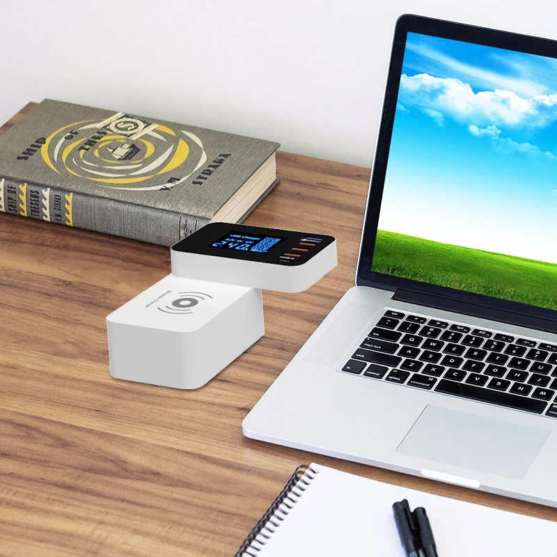 Быстрая зарядка 3 0 Смарт USB Type C зарядная станция со светодиодным дисплеем