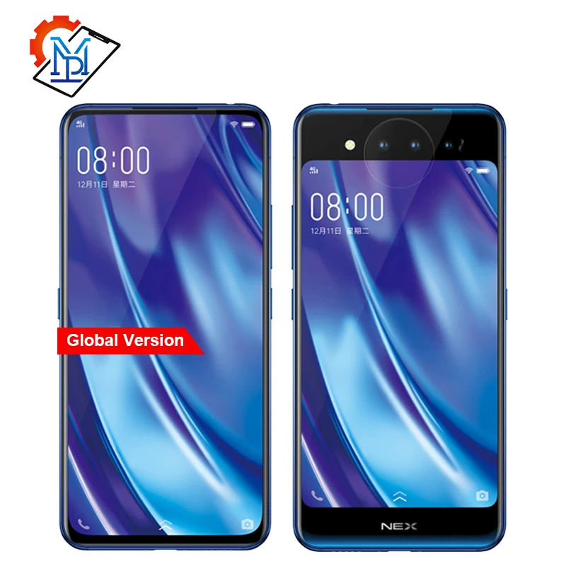 Оригинальный Vivo Nex 2 Dual display сотовый телефон 6 39 дюймов 10 ГБ + 128 Snapdragon 845 Octa Core Android 9 0