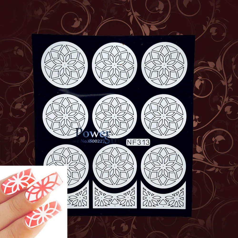 Женский здоровый фотографический трафарет с полыми сердечками и цветами|stickers