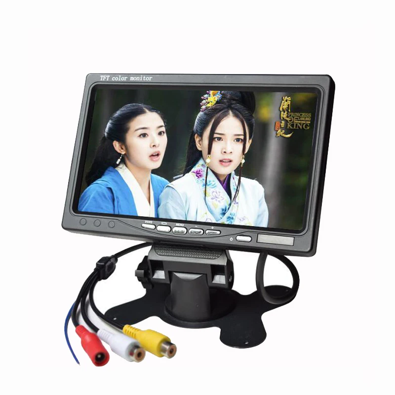 XYCING 7 дюймов TFT lcd цветной 800*480 автомобильный монитор для камеры наблюдения Автомобильная камера заднего вида-2 AV вход автомобильный монитор заднего вида