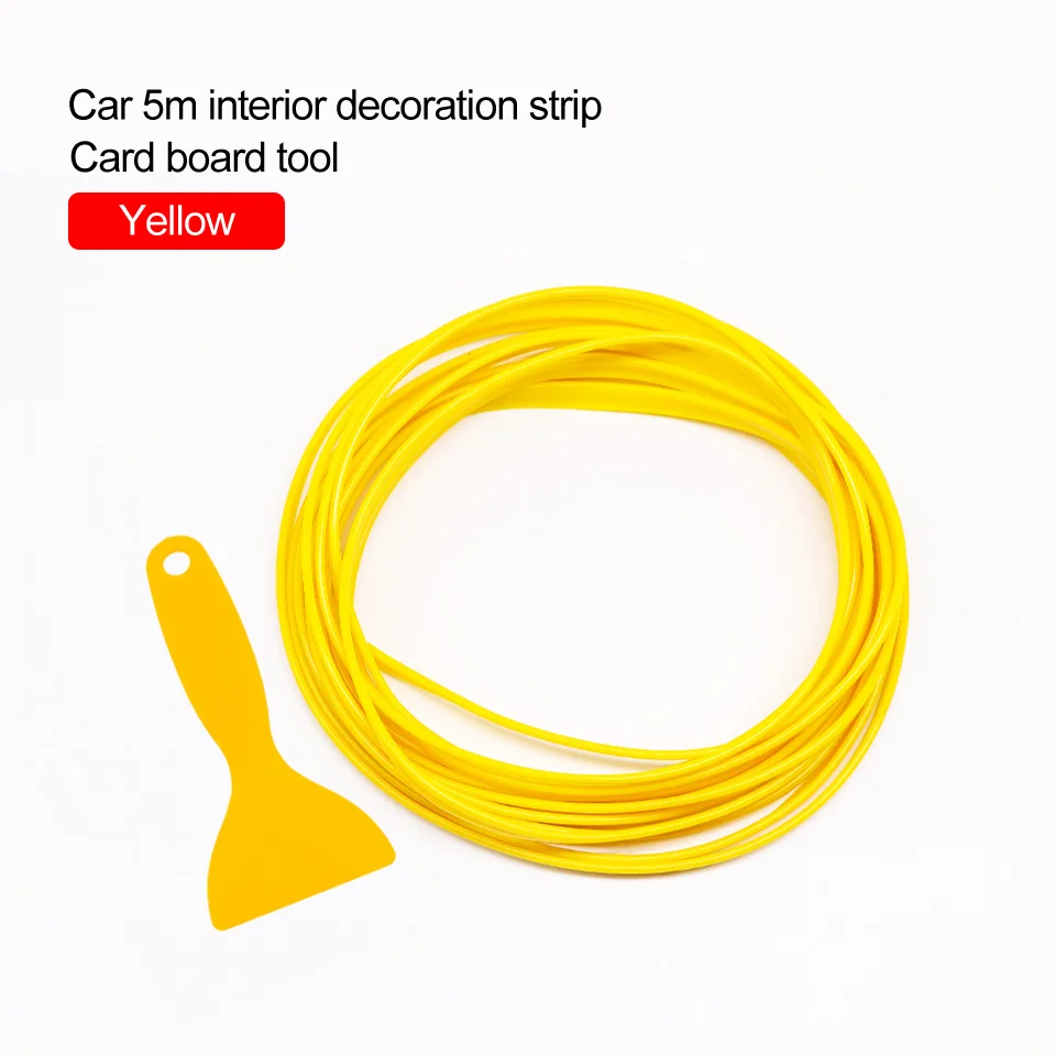 LOEN 5 м Высокое качество переоборудование аксессуары для Vw Golf 7 Mk7 Skoda Superb rapid Citigo Fabia Octavia A5 A7 Seat Leon Ibiza - Название цвета: Yellow