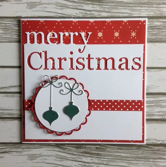 Merry Christmas английский настрой слово вырубной штамп для Рождественский альбом