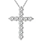 Женское Ожерелье с кристаллами и фианитами, серебряного цвета