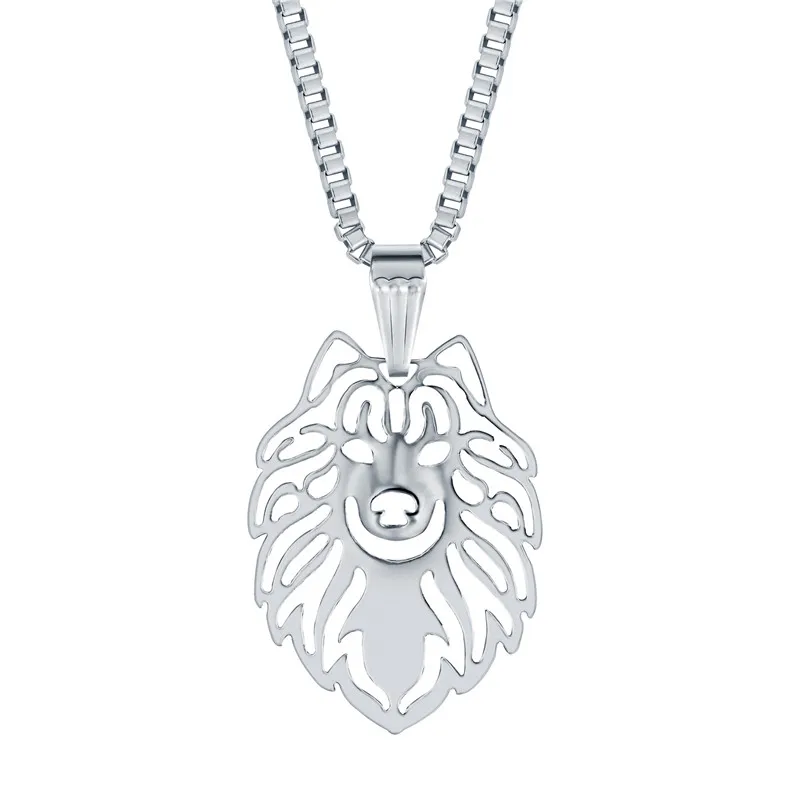 Женское ожерелье с подвеской Samoyed колье ручной работы для любителей домашних