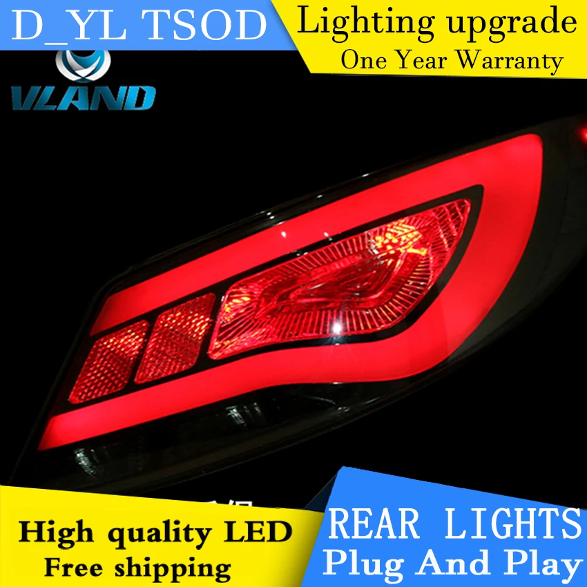 

Car Styling Taillight Accessories for Hyundai Verna LED Taillights 2010-2013 Verna Tail Lamp Rear Lamp DRL+Brake+Park+Signal led