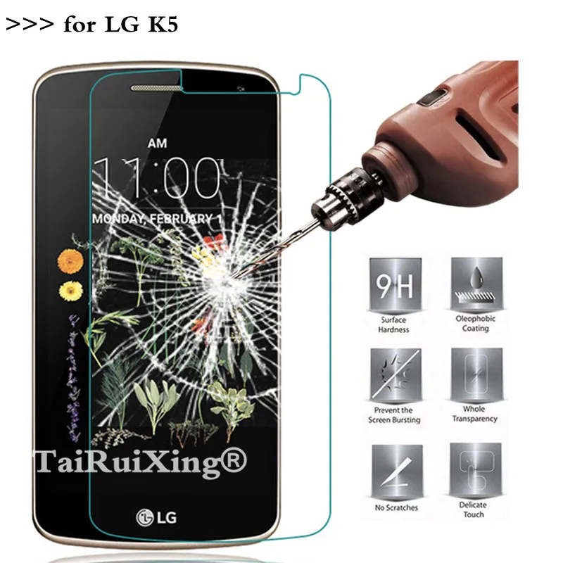 9H 2.5D 0 26 мм Закаленное стекло протектор экрана для LG K5 Защитная пленка X220 X220DS 5 &quotK |
