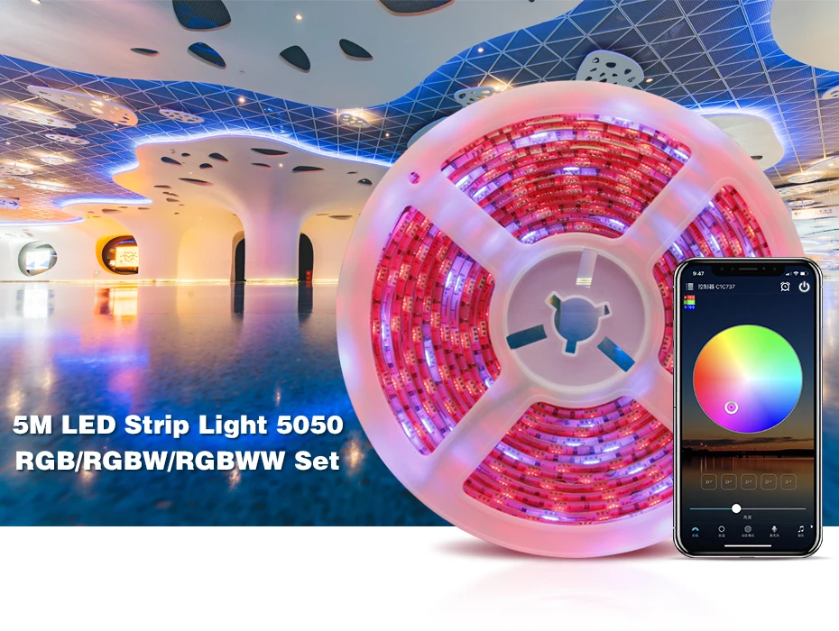 [DBF] 5050 Светодиодная лента RGB/RGBW/RGBWW 5 м 300 светодиодный s ленточный светильник+ RGB/RGBW wifi управление+ 24 кнопки дистанционного управления Лер+ DC 12 В 3A адаптер питания