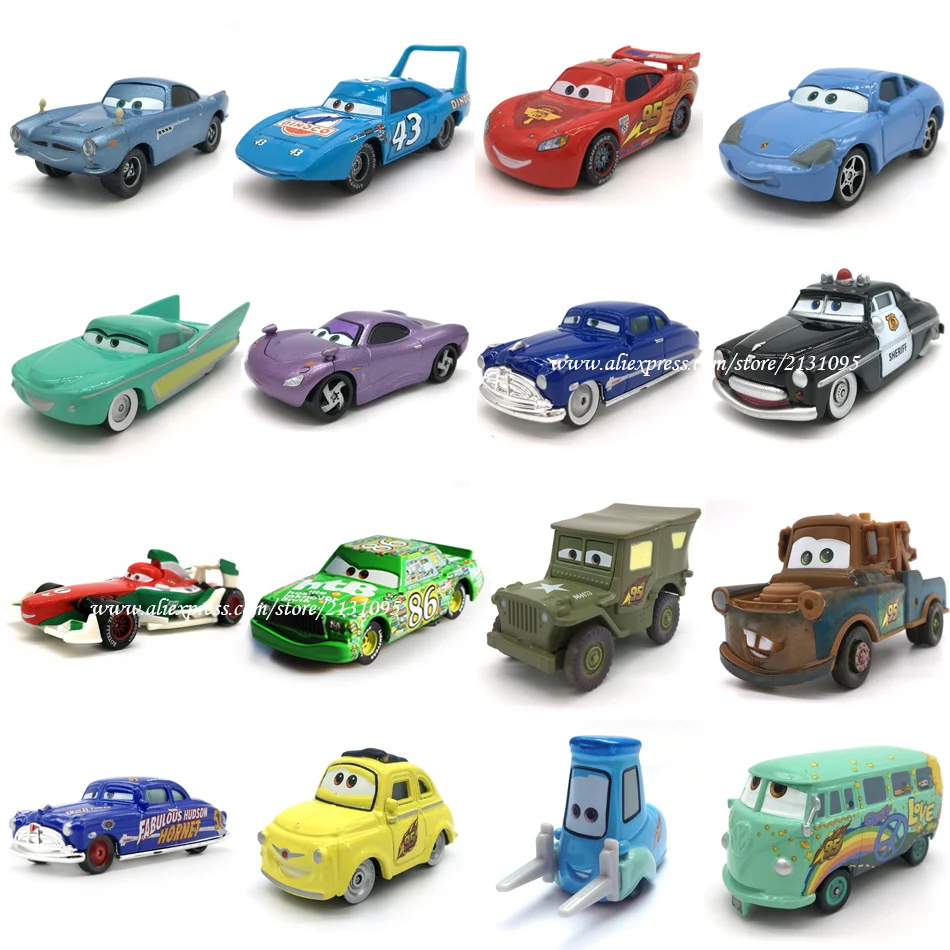 Disney Pixar Тачки 2 3 Франческо Бернулли Маккуин металлическая литая Игрушечная