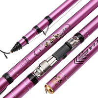5 4m 6 3m 46t carbon front end fsihing rod hand olta canne super hard lightweight three positioning fsihing pole reel sets pesca
