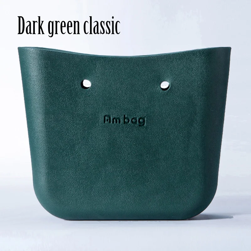 dark green classic AMbag Obag O bag стильная Классическая большая Ambag сумка для тела Водонепроницаемая сумка EVA женская модная сумка резиновая силиконовая запасные части - Цвет: dark green classic