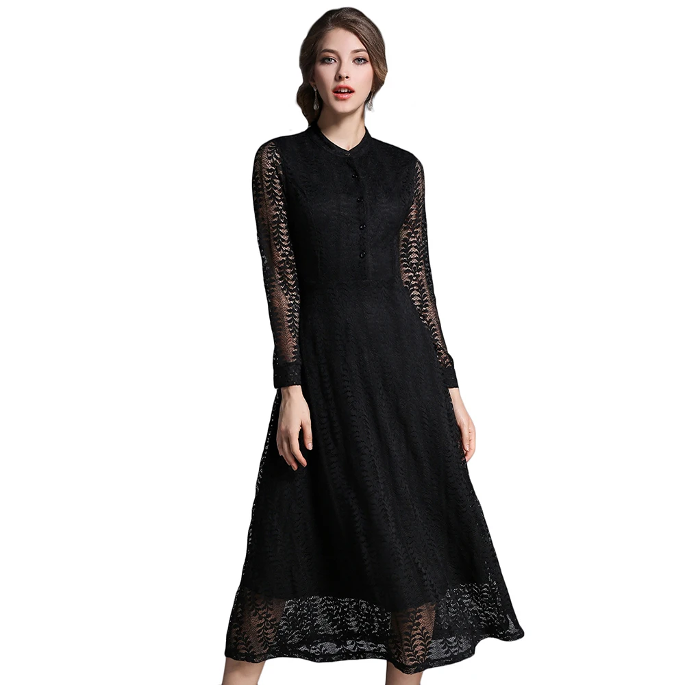 Одноцветное Для Женщин Осенние платья Тонкий Высокая Талия Line женский Vestidos