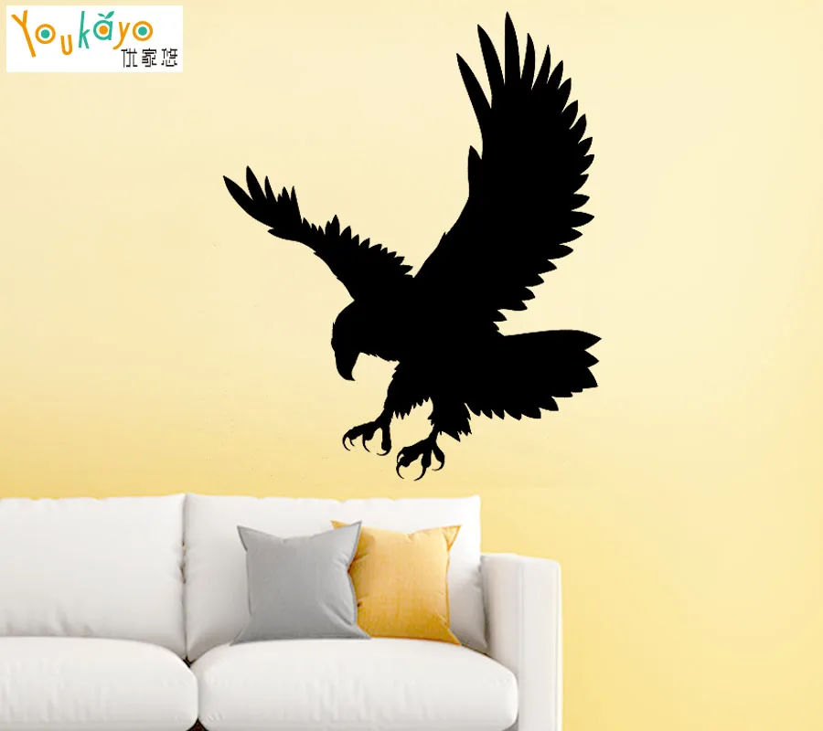 Настенная Наклейка Орел Хищник птица природа животное комната спальня ПВХ обои |