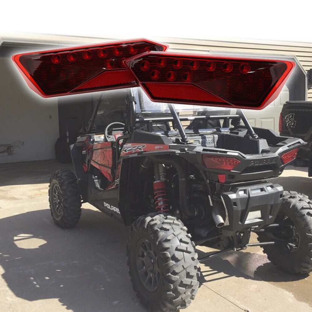 Пара Дымчатых/красных для 2014 2017 POLARIS RZR 1000 XP левый правый/боковой задний фонарь