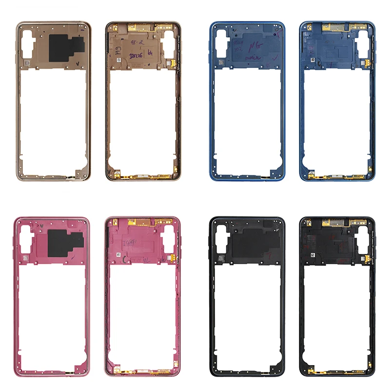 Ободок средней рамки корпуса Запасные части для samsung Galaxy A70 A705/A7 A750 крышка средней пластины