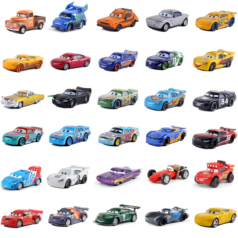 

39 Style Disney Pixar Cars 3 Mater Jackson Storm 1:55 Diecast Metal Alloy Model Car Toy For Boys Christmas Gift