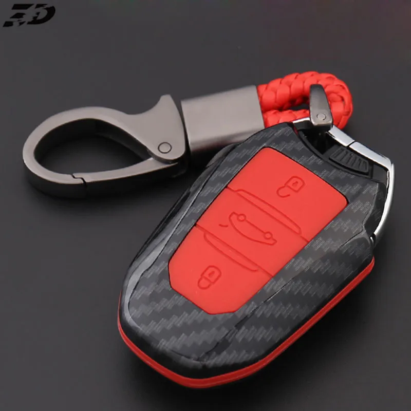 Чехол для автомобильного ключа из углеродного волокна Citroen C4L CACTUS C5 C3 C6 C8 Picasso Xsara