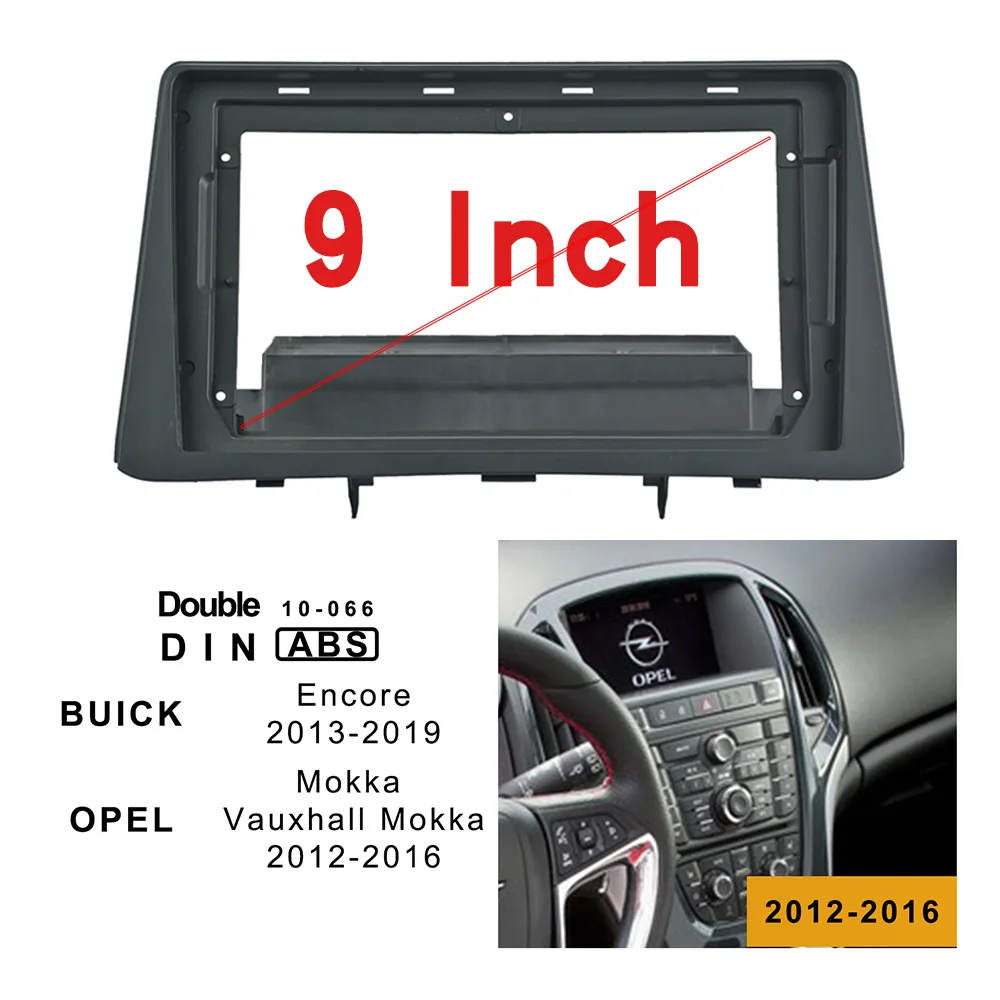 9 дюймов Автомобильный Радио фасции комплект для BUICK Encore 2013- двойной Din фасции рамка для Opel Vauxhall Mokka 2012