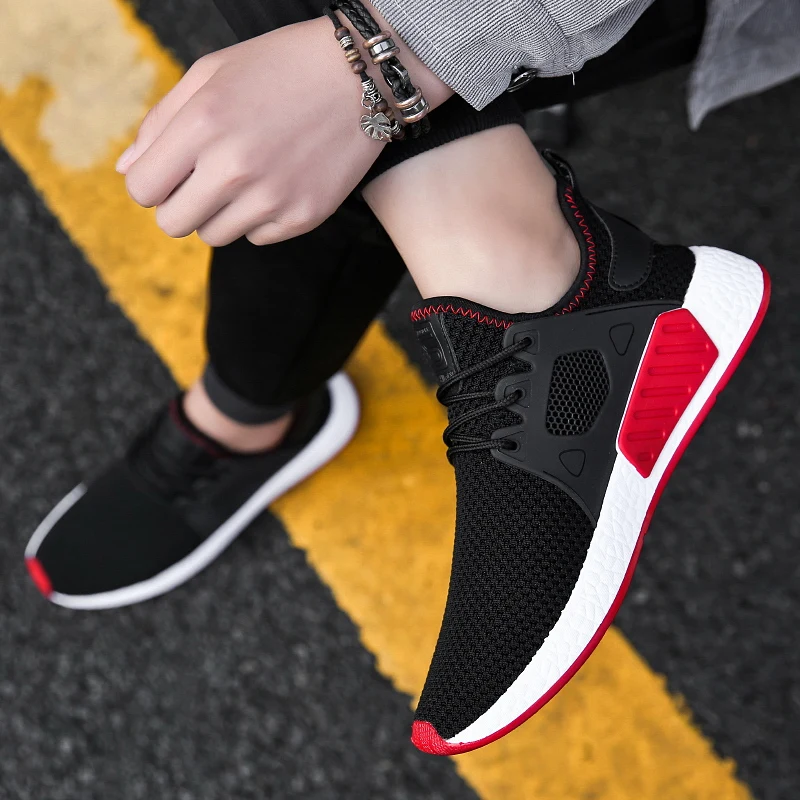 TRAANO Mesh Men Sneakers Casual Shoes For Lace-Up Male Footwear Spring Summer Breathable Comfortable CC-002 | Обувь