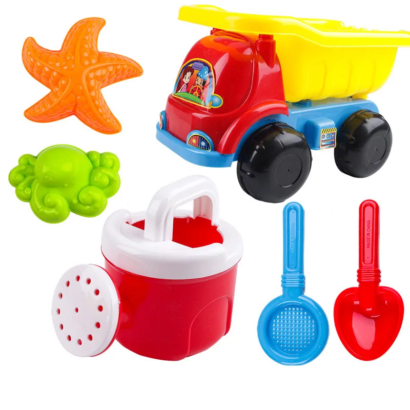 Новый Набор детских пляжных игрушек замок баррель мальчики девочки игровой