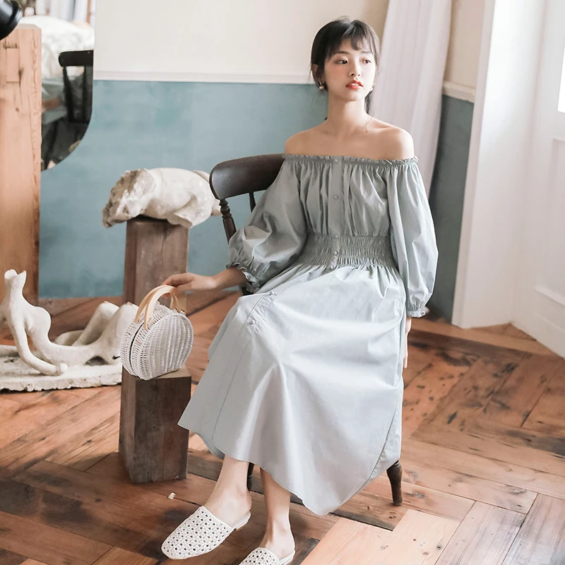 Для женщин Ретро старения платье Женская Корейская версия Лето 2019 Новый очень