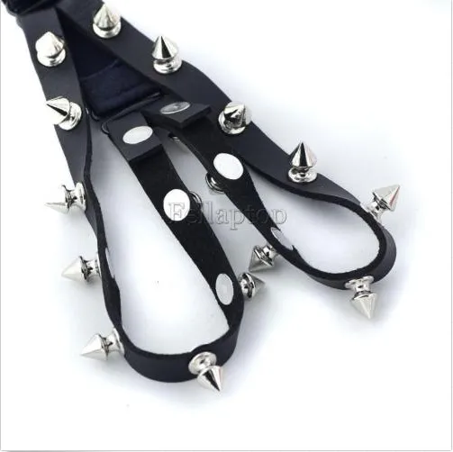 Сексуальная Готический Заклепки Панк Эластичный Жгут Нога Бедра Кольцо подвязки